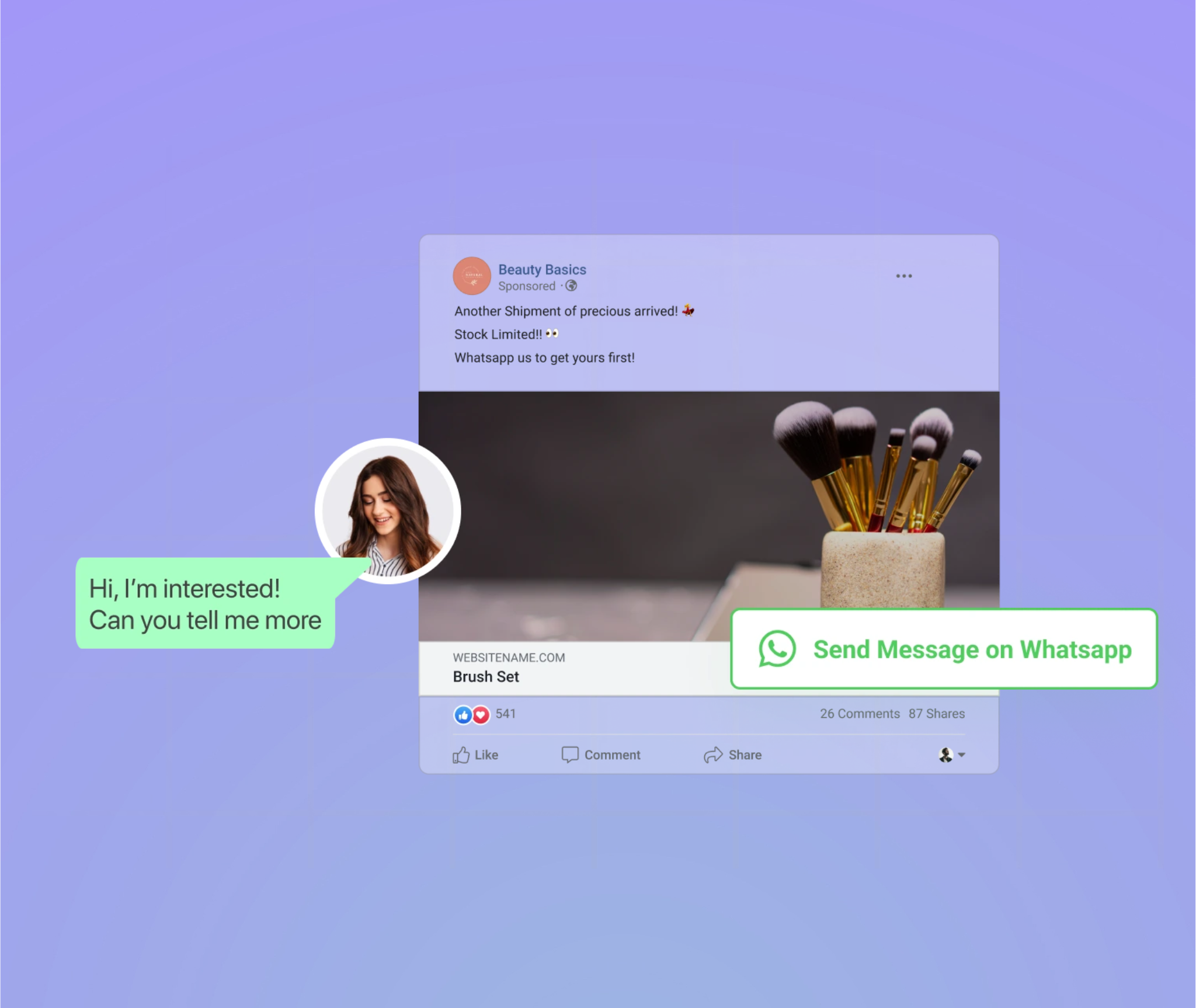 Facebook and Instagram Click to WhatsApp Ad integration - HillTeck
